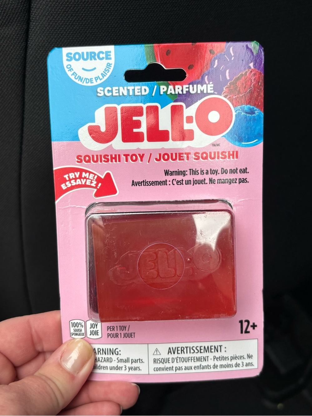 Jello Squishy Strawberry Scented Fidget Toy